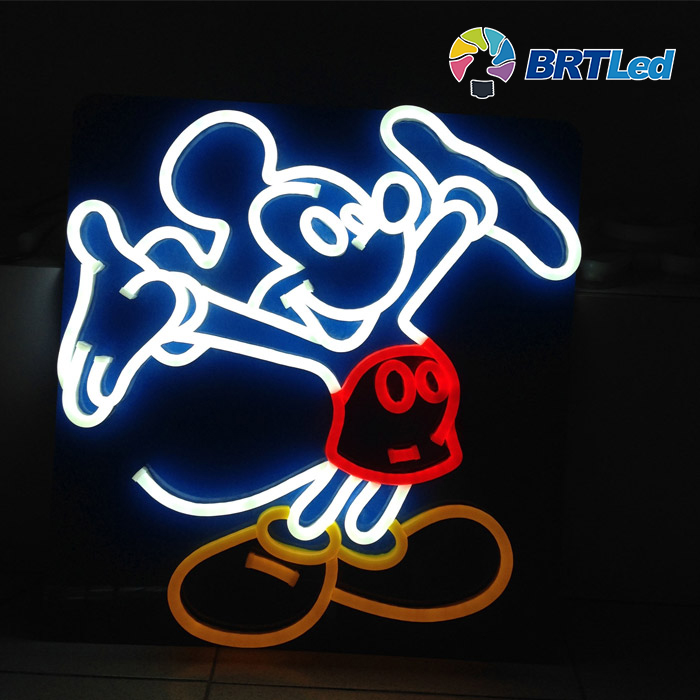 Smd 2835 Mini Battery Powered Color Changing 12v 5v El Wire Neo Orange Ultra Thin Led Neon Flex Rope Light
