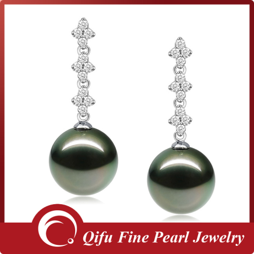 18k white Gold Fashion Pearl Earring Settings wholesale