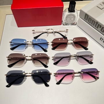 China Cartier Wholesale Rimless Designer Sunglasses