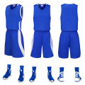 Blue with white basketabll uniform for men