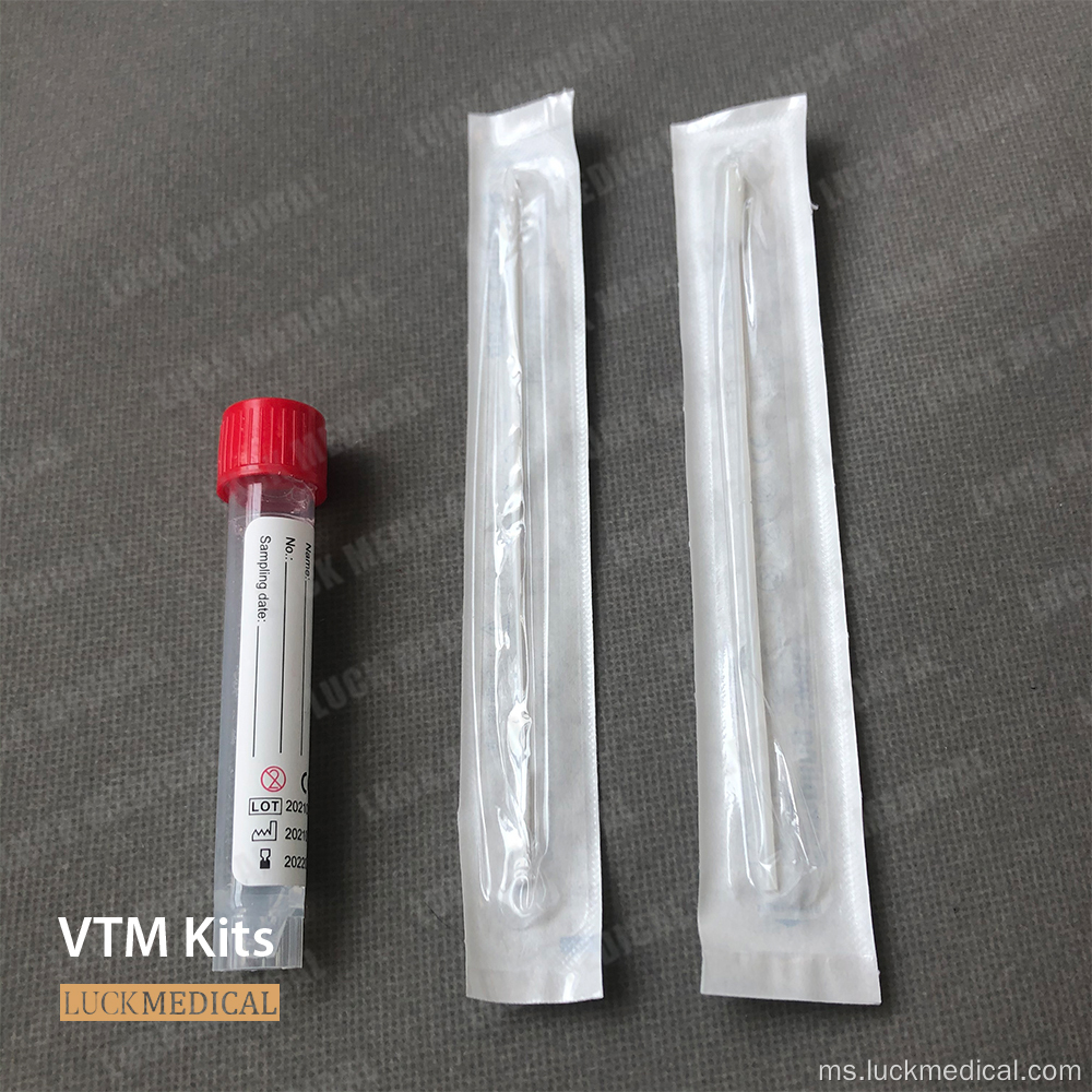 Tiub VTM 10ml dengan swab kit fda