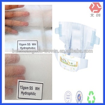 pp woven fabric roll disposable adult baby diapers