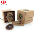 Brown Kraft Board de relojes casuales para hombres