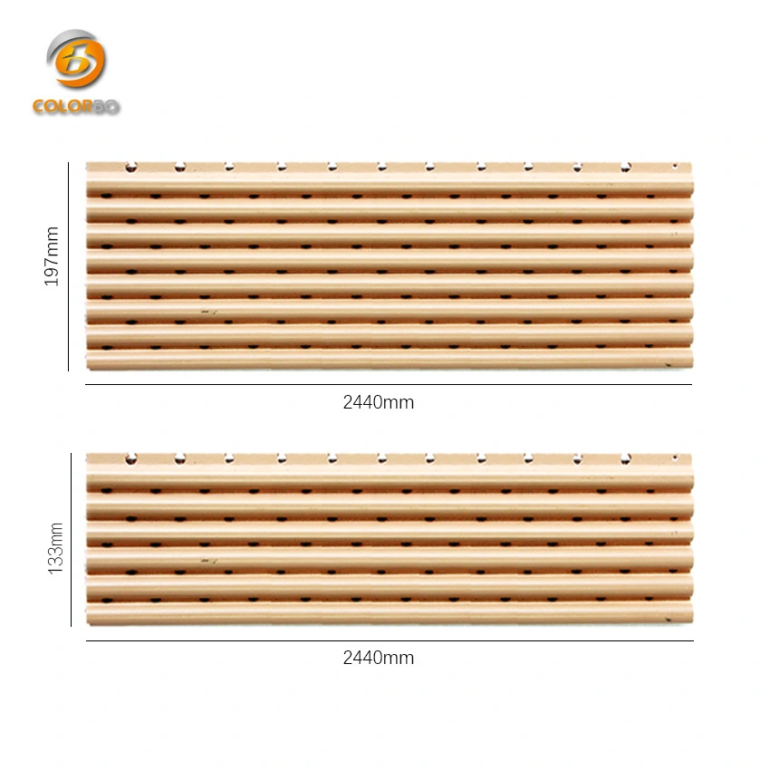 MDF Board Sound Proofing Material Perforation Wooden Timber Acoustic Wall Panels