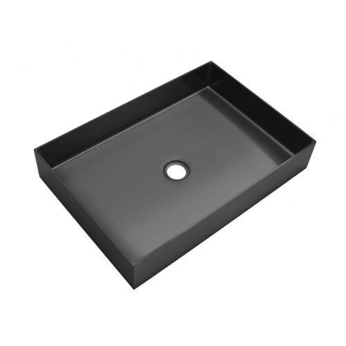 Trendy Right Angle Inner Round Color Bathroom Sink