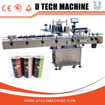 Automatic water bottle labeling machine for cans,label sticking machine