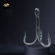 High Carbon Steel Treble Hook - Overturned Rustproof Fishing Hook 3551 by SUPERIORFISHING