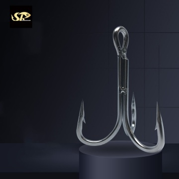 High Carbon Steel Treble Hook - Overturned Rustproof Fishing Hook 3551 by SUPERIORFISHING