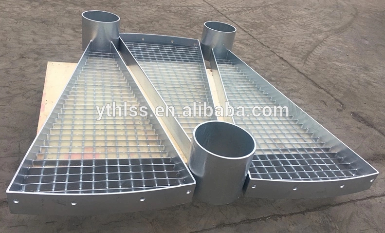 Anti-slip galvanized stair treads/steel grating for industrial platform