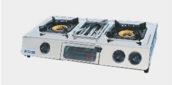 Double Burners Stainless Steel Gas Stove