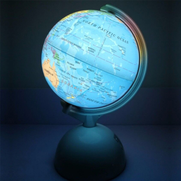 Battery Operated Toy World Globe with Lighting