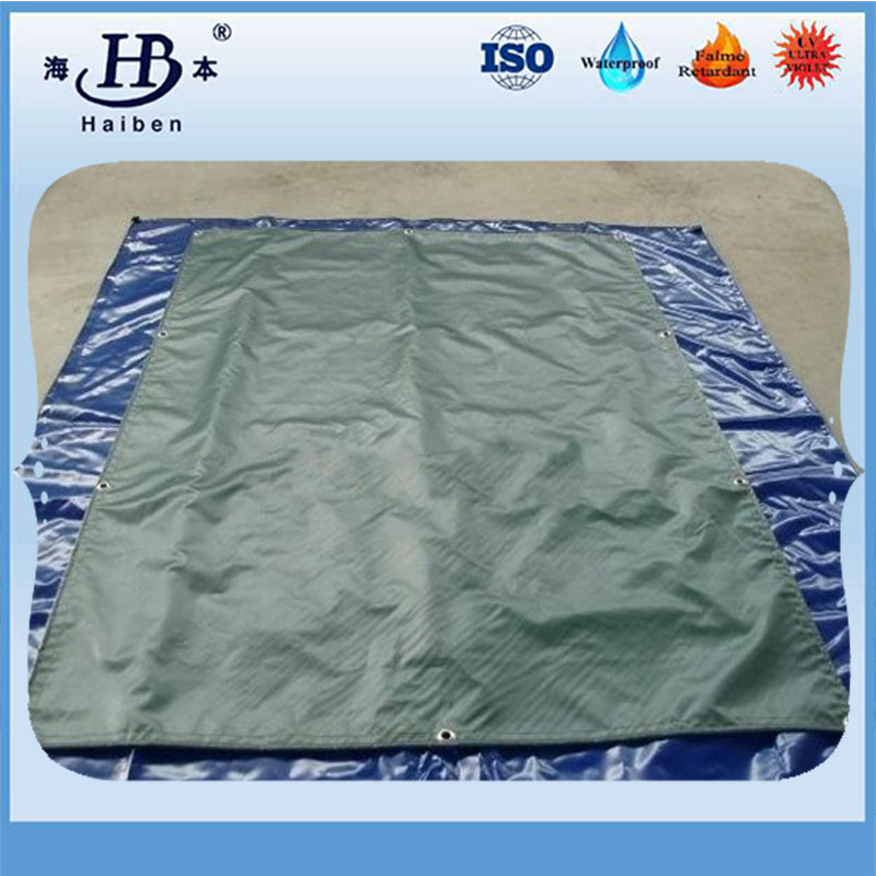 Smooth pvc double coated tarpaulin for truck