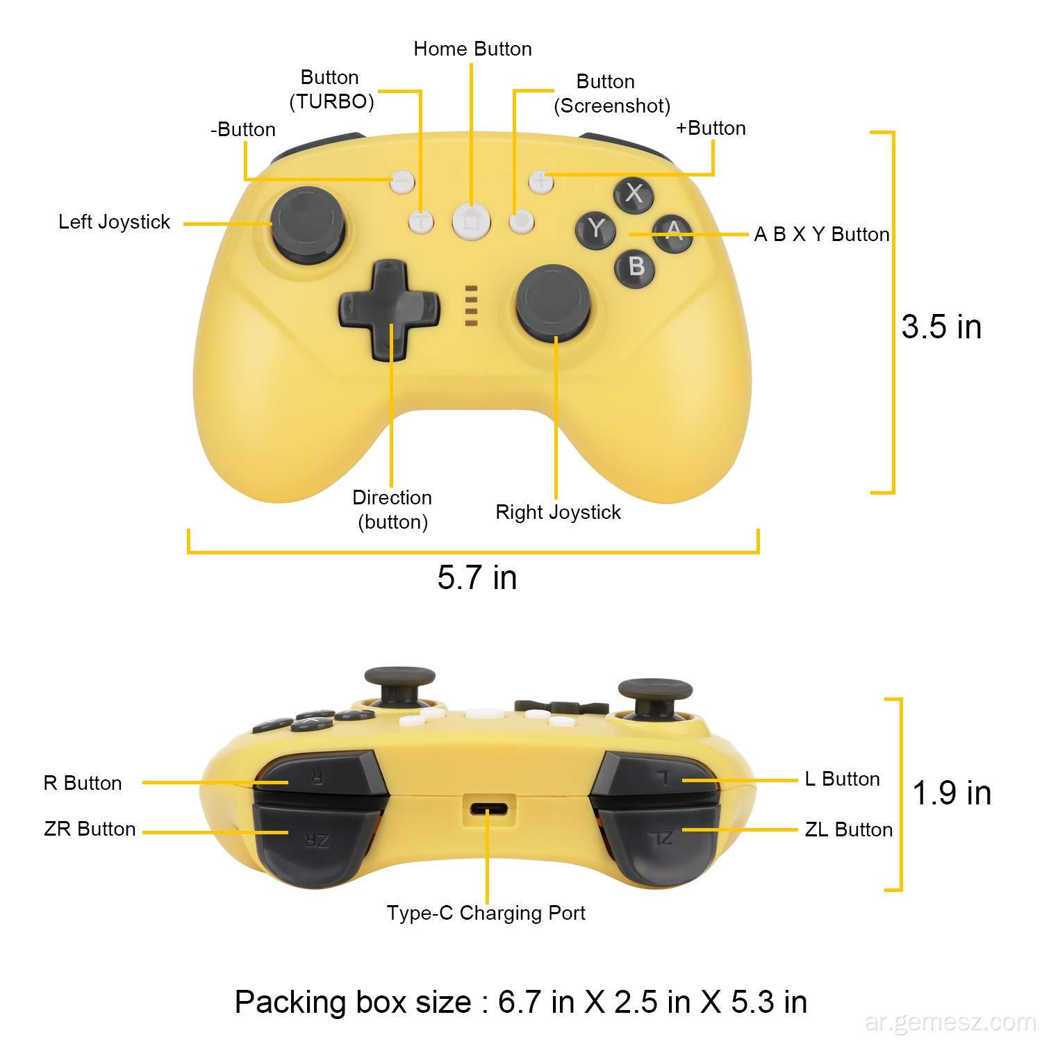 Hot Sellin Wireless Controller Joystick for Nintendo Switch