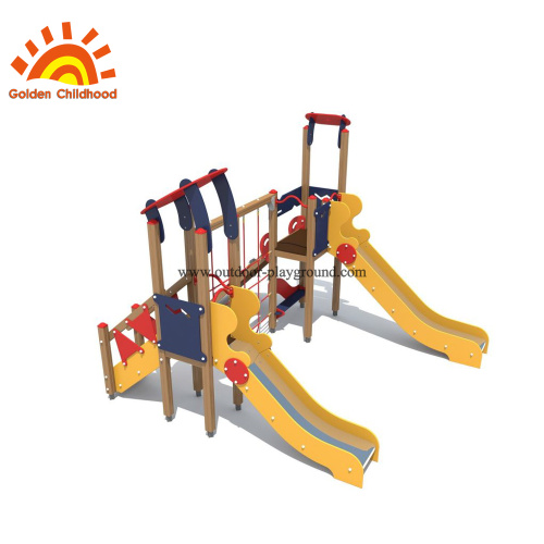 Outdoor Playground HPL Steel Climbing Structure