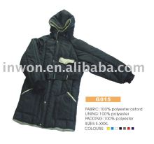 breathable waterproof windproof heavy padding long out door down coat