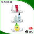 Hot selling chrome hanging bathroom tiered shower caddy