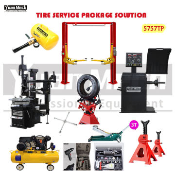 Tire Service Package Wheel Removal Machine