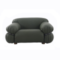 Fauteuil moderne en cuir Tacchini Sesann