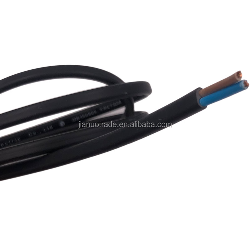 H05Z1Z1H2-F Flat Cable EU 2 Pin Plug LSZH Power Cord