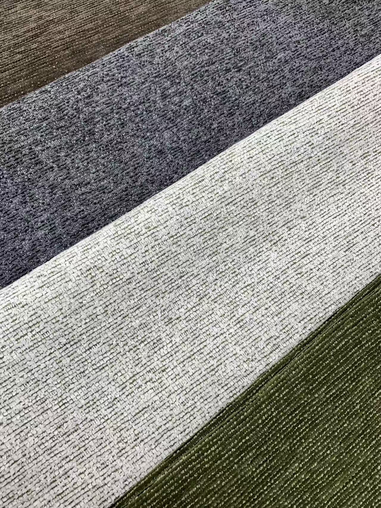 پارچه اثاثه یا لوازم داخلی شنیل راه راه بافت Textured Striped Chenille Upholstery Fabric