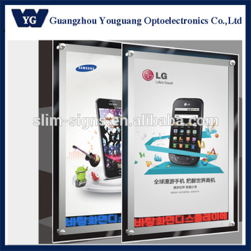 frameless clear acrylic poster frames,acrylic frameless picture frame with screw,acrylic frameless photo frame