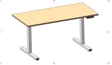 Adjustable Stand up Desk 800mm Stroke 2000n