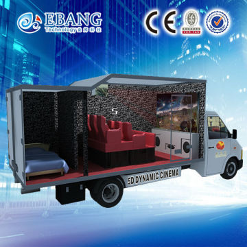 Electric power 5d movie theatre on truck