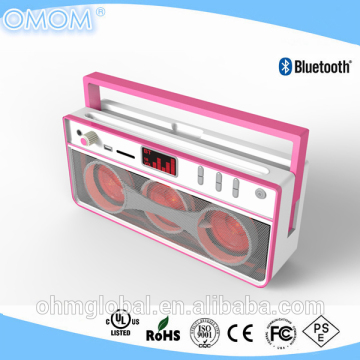 OHM-6005 portable bluetooth CD BOOMBOX with cassette