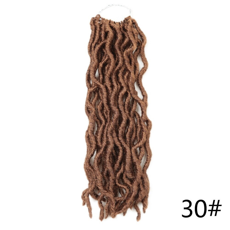 Gypsy Locs Crochet Braids Bohemian Locs Wavy Goddess Faux Locs Boho Synthetic Twist hair Dreadlock Braiding Hair