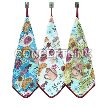 printed microfiber soft hand towel