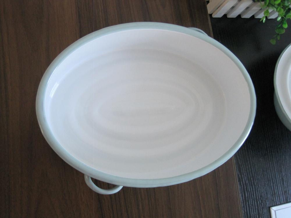 Oval Enamel Roaster Pot Roaster Pan Casserole With Lid