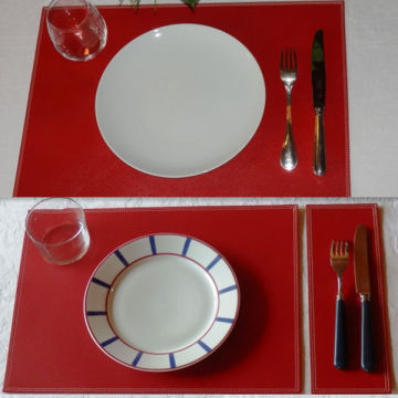High quality leather table mat,dinner table mat