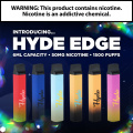 Vapes descartáveis ​​Hyde Edge 1500 puff