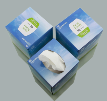 White custom napkins in the box