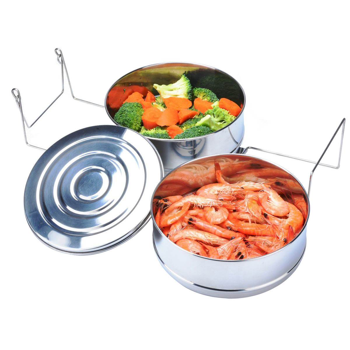 2018 Best Selling Stackable 304 Stainless Steel Steamer Insert Pans for Instants Pot Accessories