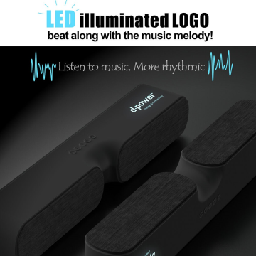 Hot-selling TWS Bluetooth Speaker with LED logo
