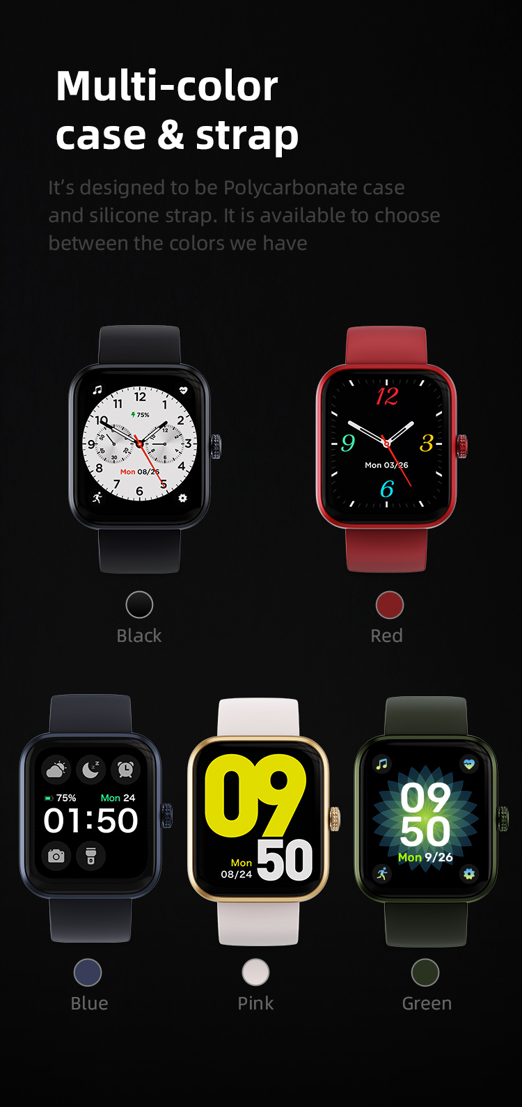 New Arrival Smartwatch 2022 Mobile Watch Less Prices Pulsera Smart Watch
