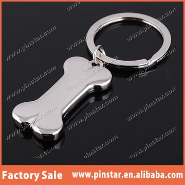 2015 China Professional Wholesales Mirror Finished Dog Bone Pendant Keychain