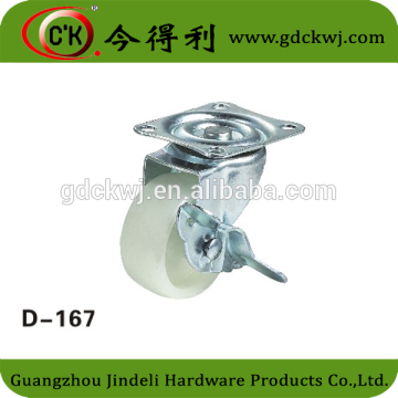 Furniture Hardware Nylon Furniture Wheel Caster White Nylon Wheel Caster