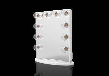 Square frame LED lights acrylic makeup mirror