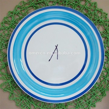 cheap glazed porcelain plate, hand painted porcelain unbreakable plates wholesale