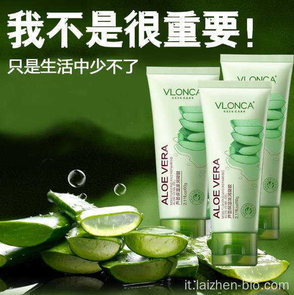 Gel di aloe vera per la cura della pelle idratante dopo sole