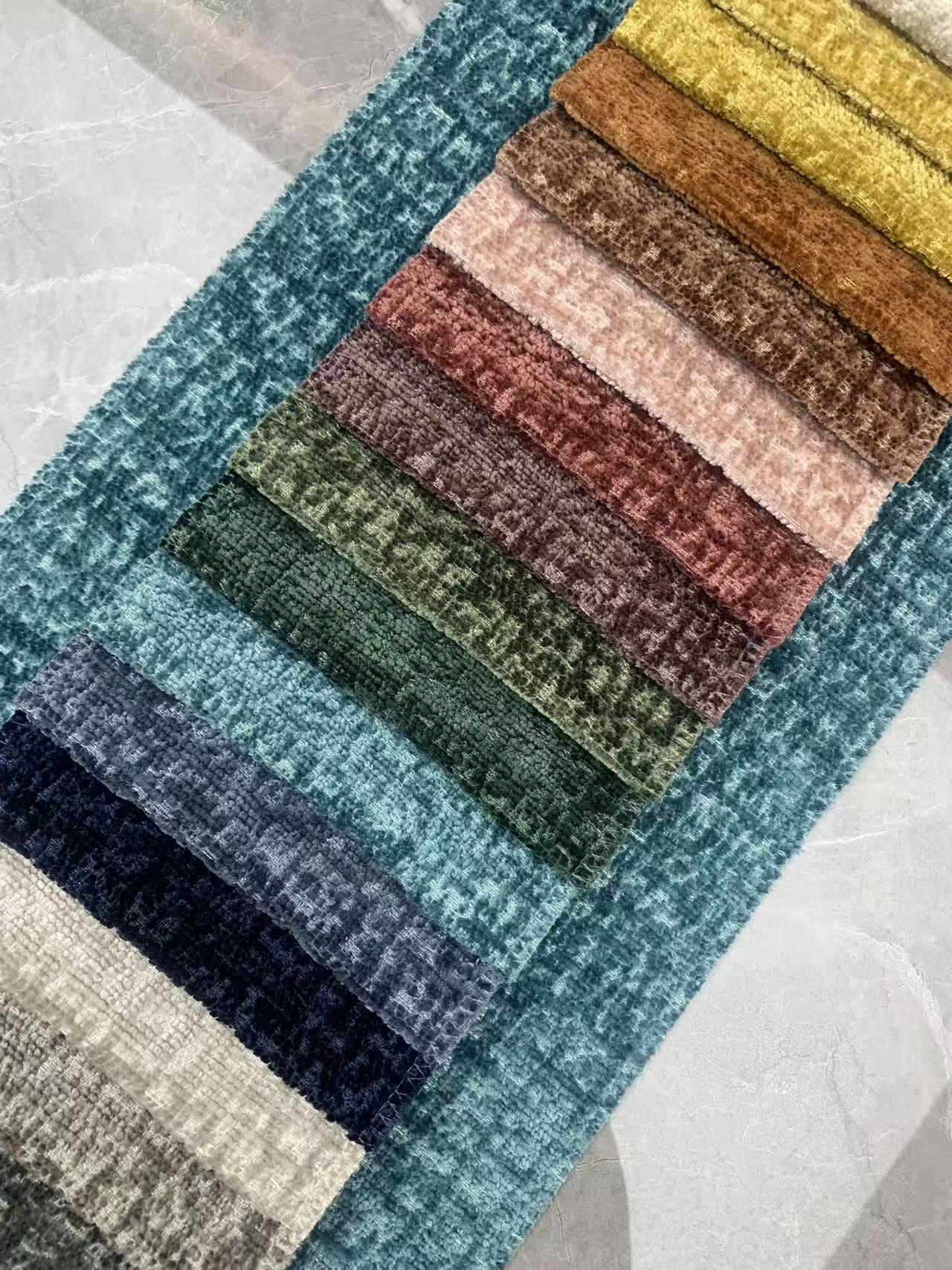 Material de tecido macio de chenille Soft Chenille Fabric Material