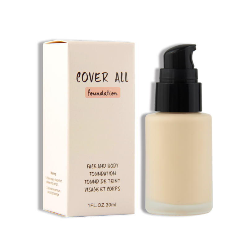 Create your own brand natural Beauty makeup 8 colors waterproof liquid foundation skin care sunscreen liquid foundation