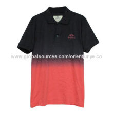 Men's polo shirts, garment tie dye finished