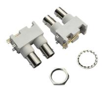 Couple BNC jack connectors