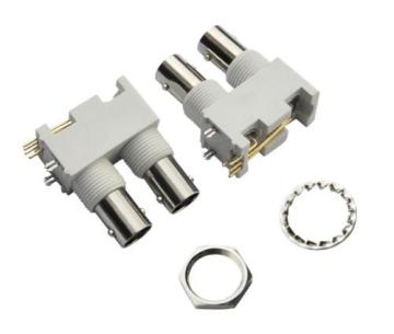 Couple BNC jack connectors