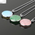 Natural Stone Pendants Faceted Round Cut Gem Stone Charms men's and women's universal Pendant Accessories for Jewelry Making