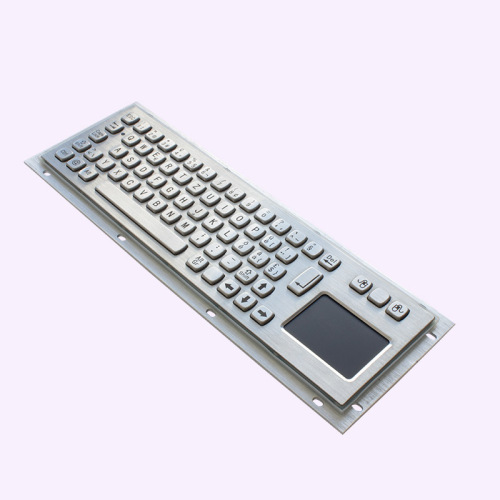 Clavier et pavé tactile en métal inoxydable de disposition espagnole