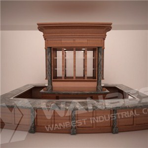 Solid Wood Customized Artficial Marble Huge Bar Counter